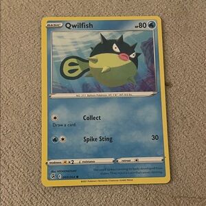 Qwilfish Pokémon Trading Card